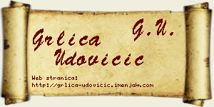 Grlica Udovičić vizit kartica